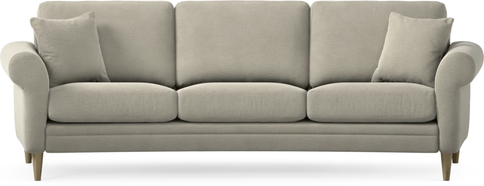 Eden - 3-sits soffa svängd - Brun