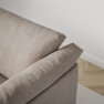 Cherrie - 3-sits soffa, hel dyna, fast klädsel - Beige