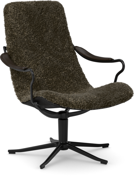 Moore - Fåtölj låg rygg - Brun