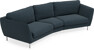 Madison - 3-sits soffa svängd, 90 cm - Turkos