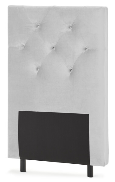 New York pikerad - Sänggavel, 90-210 cm - Grå