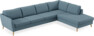 County - 3-sits soffa med divan höger - Blå