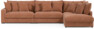Rossi - 4-sits soffa med divan höger - Gul