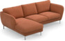 Madison Lux - 2-sits soffa med schäslong vänster - Orange