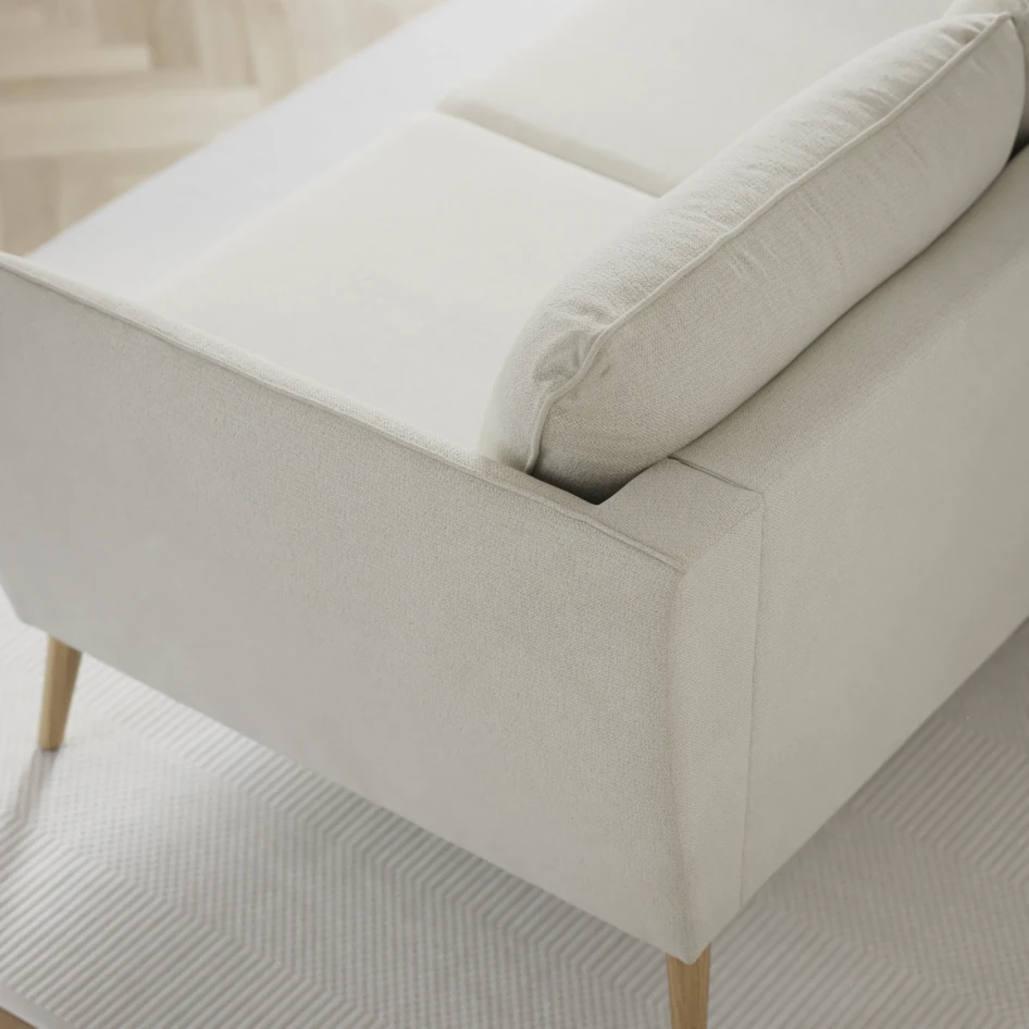 County - 3-sits soffa med divan vänster och schäslong höger - Vit