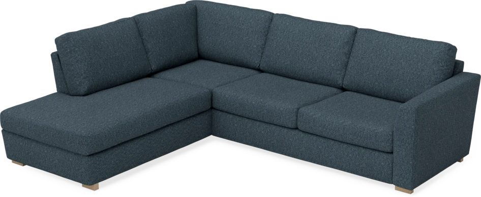 Friday - 2,5-sits soffa med divan vänster - Blå