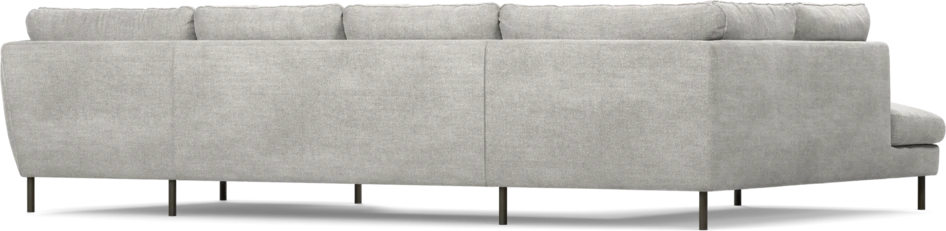 Madison - 2-sits soffa med divan vänster och schäslong höger - Grå