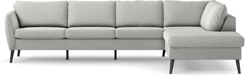 County - 3-sits soffa med divan höger - Grå