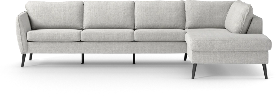 County - 3-sits soffa med divan höger - Grå