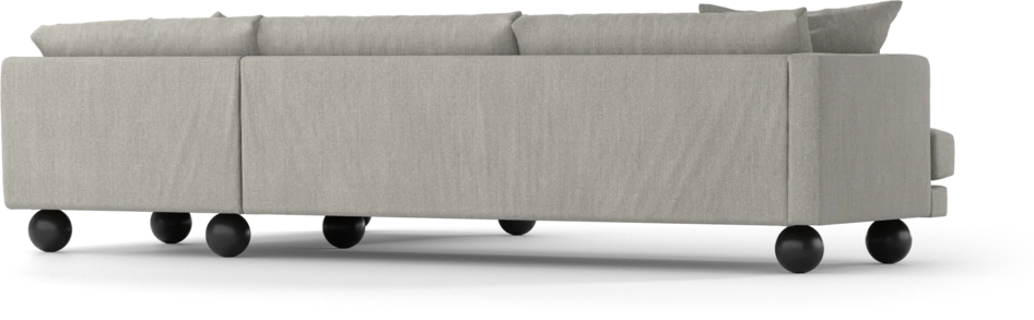 Harper - 3-sits soffa med divan höger - Grå