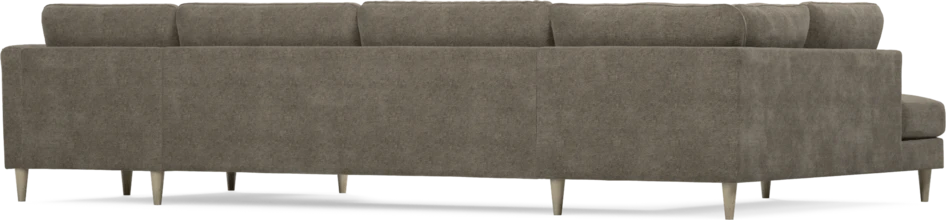 Bridge - 3-sits soffa med divan vänster och schäslong höger - Brun