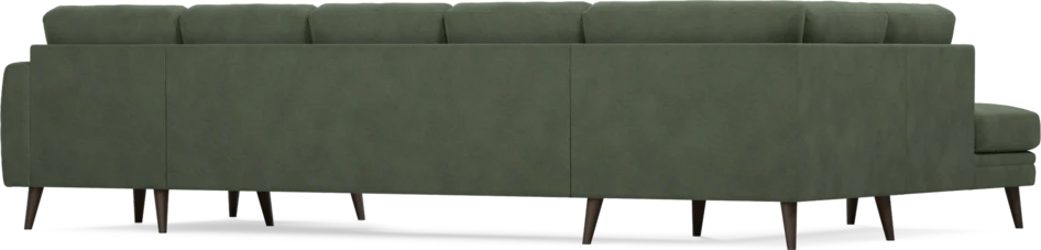 Eden - 3-sits soffa med divan vänster och schäslong höger - Grön