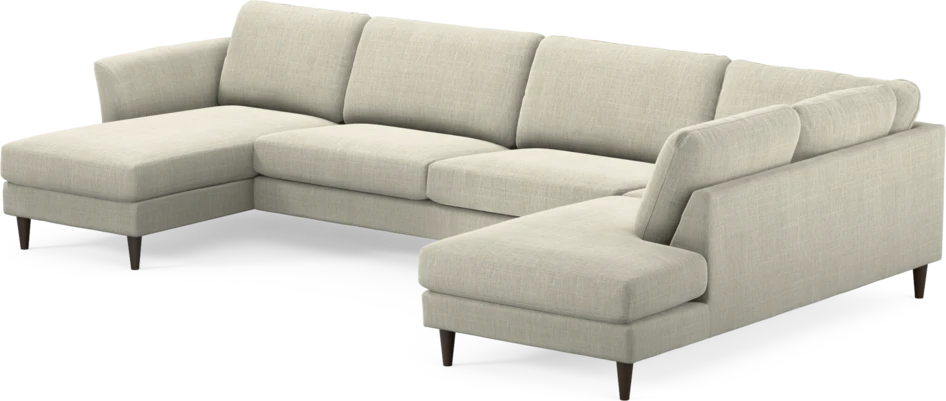 Bridge - 3-sits soffa med schäslong vänster och divan höger - Beige