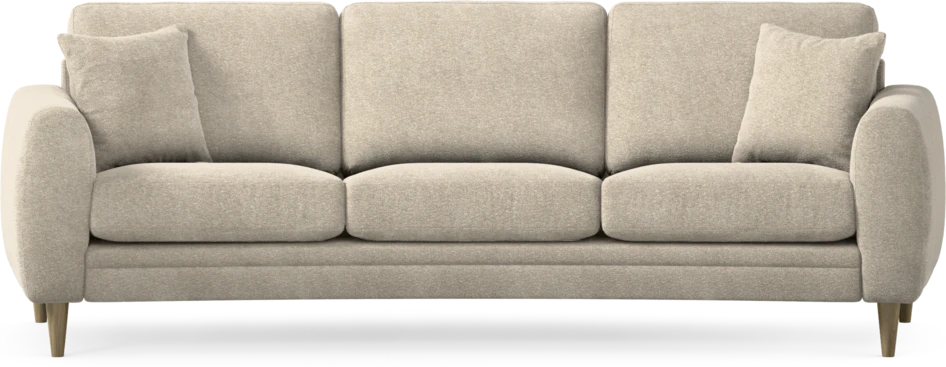 Eden - 3-sits soffa svängd - Beige