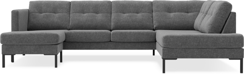 Rio - 3-sits soffa med schäslong vänster och divan höger - Grå