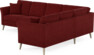 Eden - Hörnsoffa, 3+2-sits - Röd
