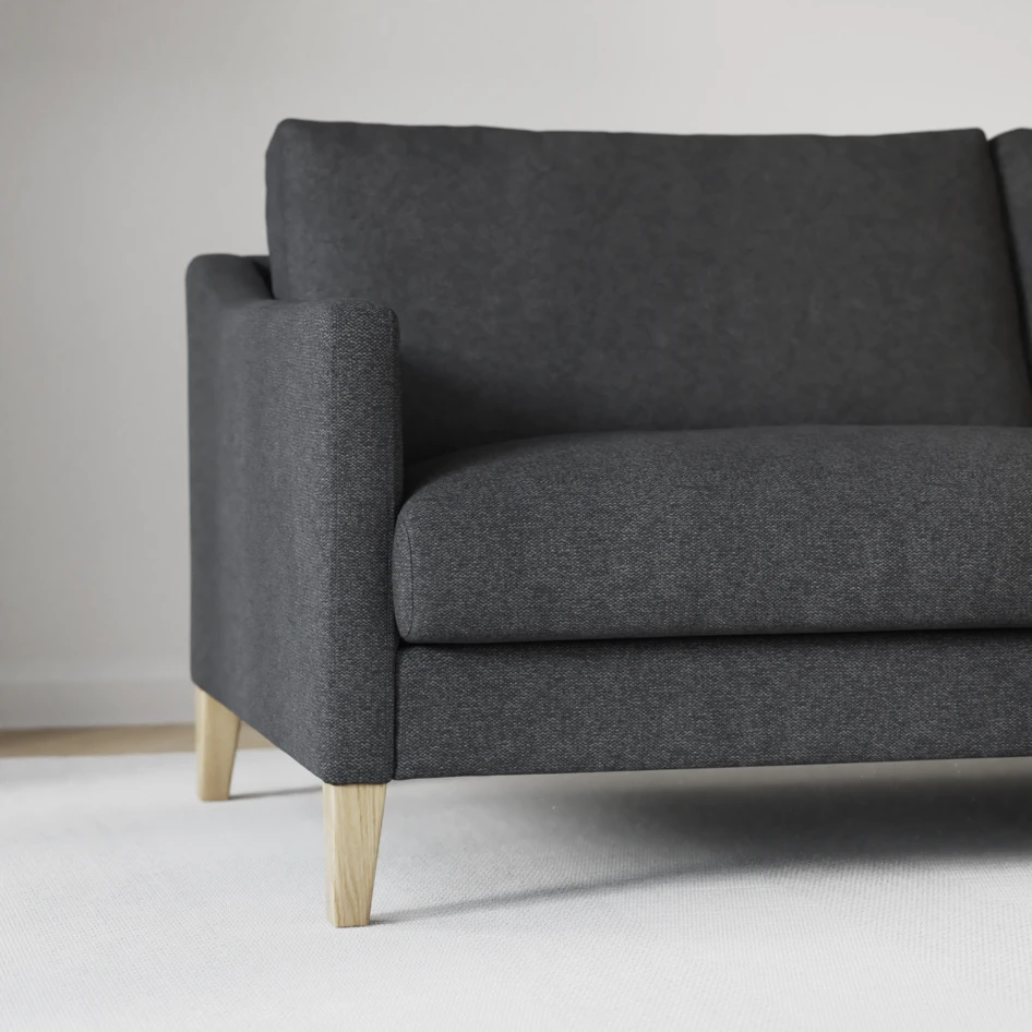 Winston - 3-sits soffa - Svart