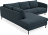 Madison - 2-sits soffa med divan vänster - Turkos