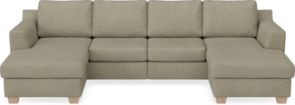 Friday - 2-sits soffa med två schäslonger - Beige