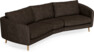 Madison - 3-sits soffa svängd, 90 cm - Brun