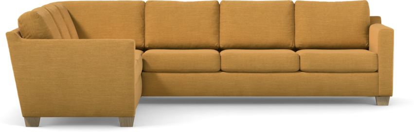 Friday - Hörnsoffa, 2+3-sits - Gul