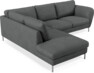 Madison - 2-sits soffa med divan vänster - Grå