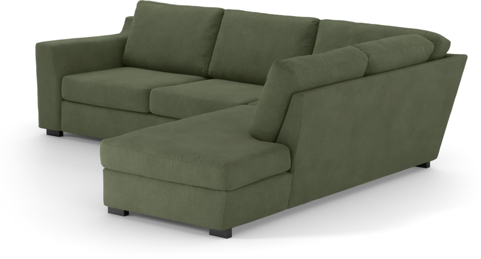 Friday - 2,5-sits soffa med divan höger - Grön