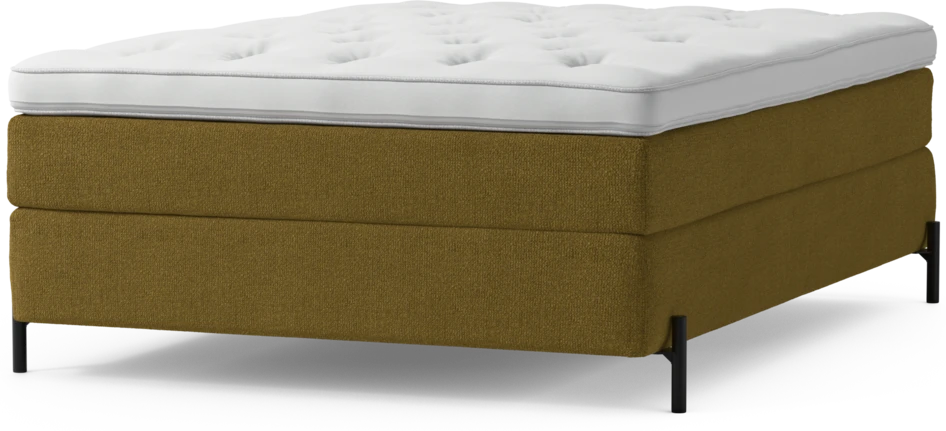 Delux Sense - Kontinentalsäng, enkelsäng 140 cm med bäddmadrass och sängben