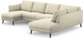 Madison Lux - 2-sits soffa med schäslong vänster och divan höger - Vit