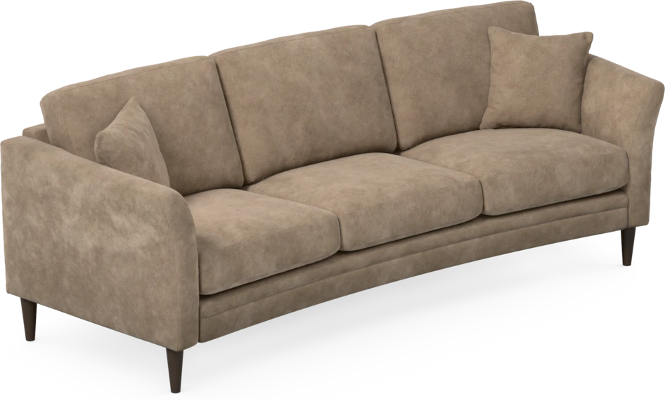 Eden - 3-sits soffa svängd - Beige