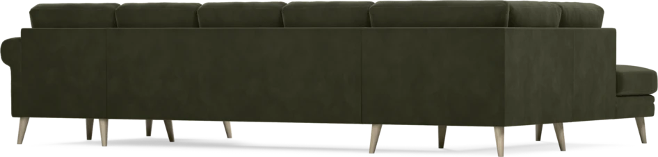 Eden - 3-sits soffa med divan vänster och schäslong höger - Grön