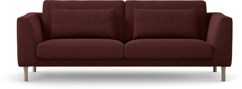 Willow - 3-sits soffa, fast klädsel - Röd