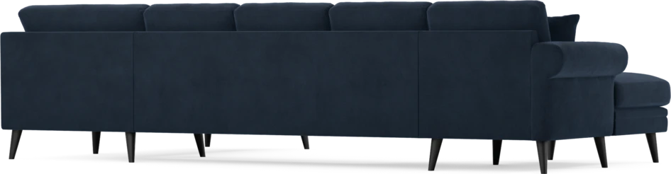Eden - 3-sits soffa med schäslong vänster och divan höger - Blå