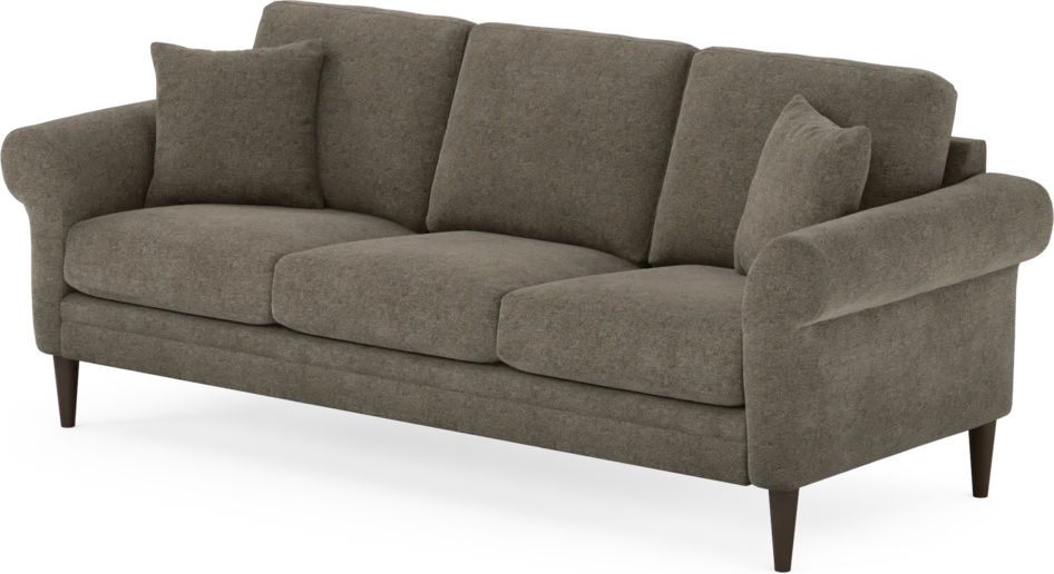 Eden - 3-sits soffa - Brun