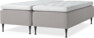 Delux Dream - Ramsäng, dubbelsäng med bäddmadrass - Grå