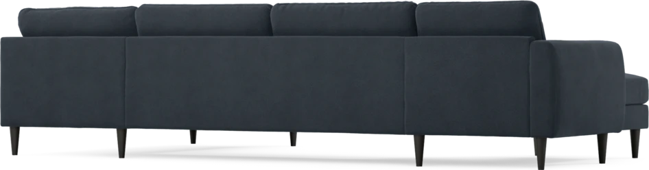 Bridge - 3-sits soffa med schäslong vänster och divan höger - Blå