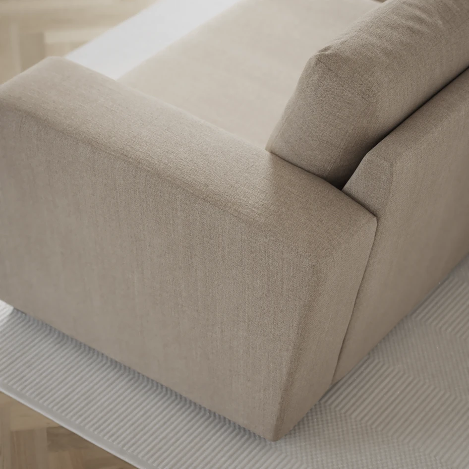 Friday - 2-sits soffa med två schäslonger - Beige