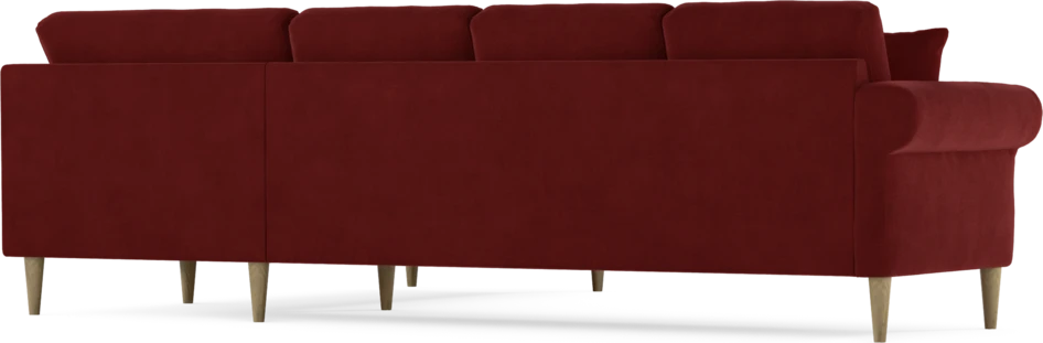 Eden - Hörnsoffa, 3+2-sits - Röd