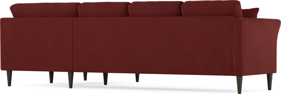 Eden - Hörnsoffa, 3+1-sits - Röd