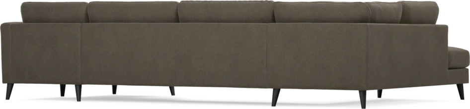 Bridge - 3-sits soffa med divan vänster och schäslong höger - Brun
