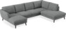 Madison Lux - 2-sits soffa med schäslong vänster och divan höger - Vit