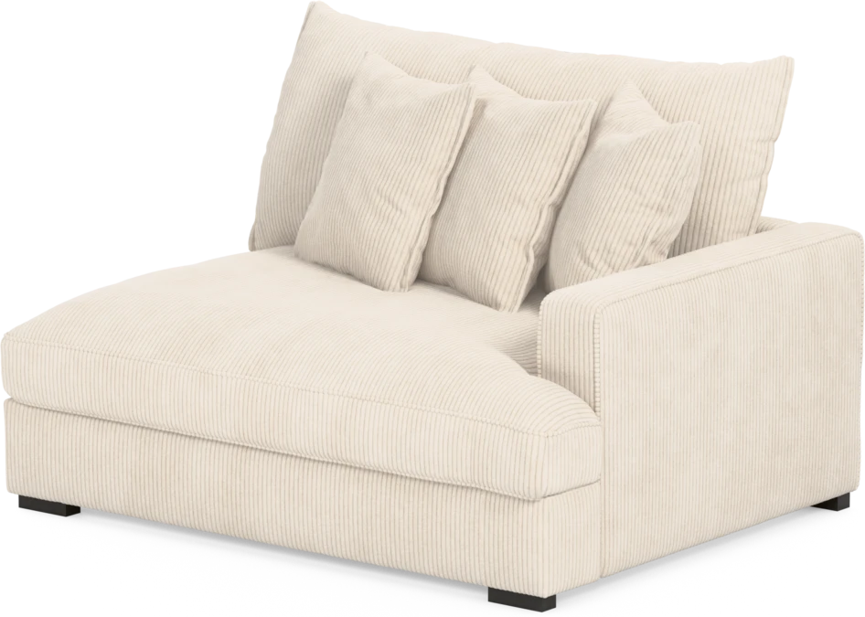 Rossi - 2-sits med armstöd höger - Vit