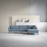 County - 2,5-sits soffa med divan höger - Blå
