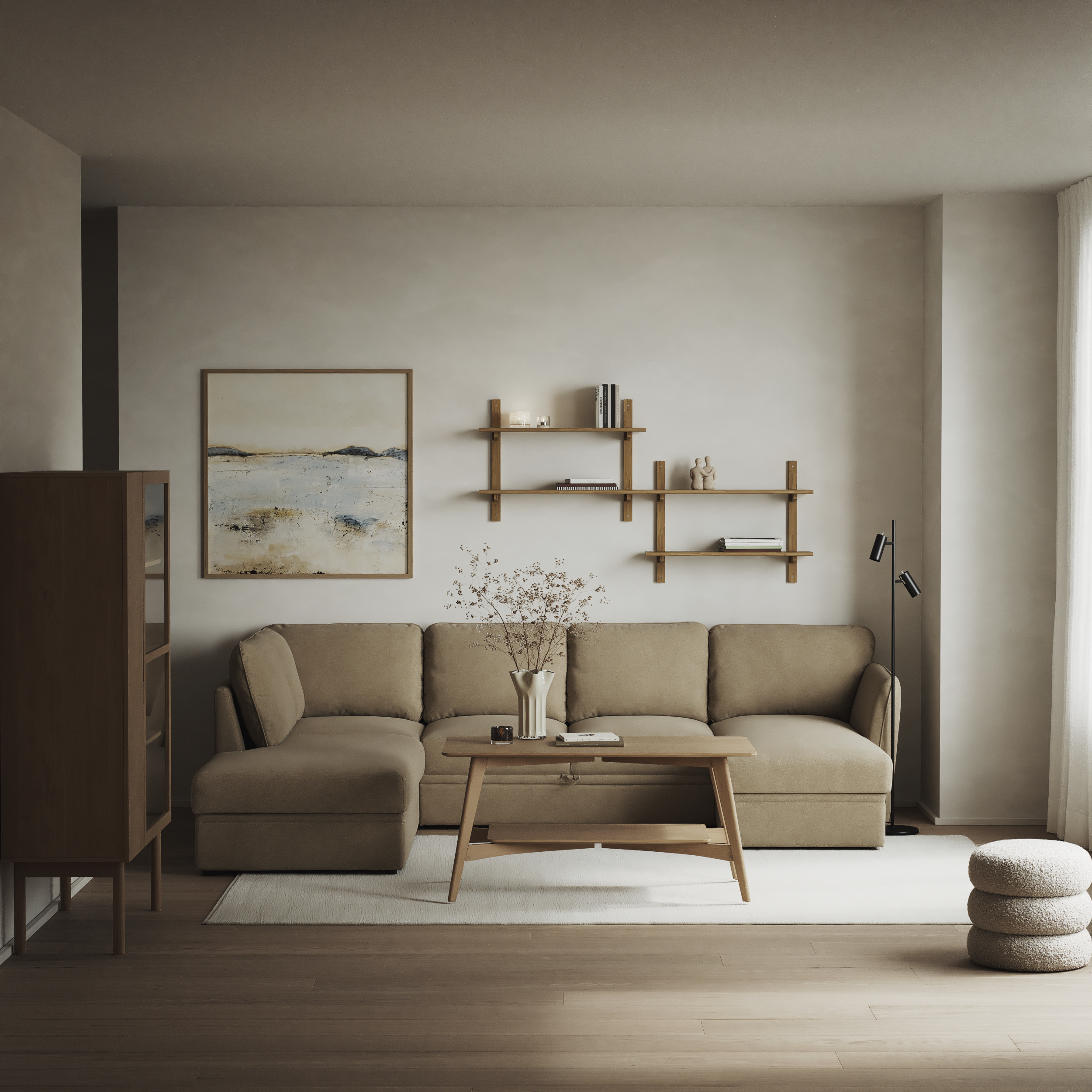 Öland - Bäddsoffa med divan vänster och schäslong höger - inspiration