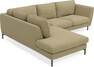Madison - 2-sits soffa med divan vänster - Gul