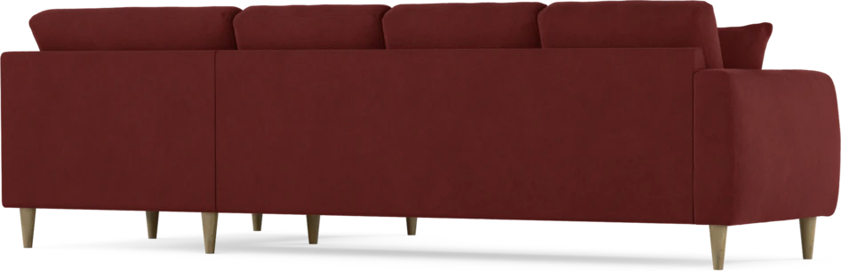 Eden - Hörnsoffa, 3+1-sits - Röd