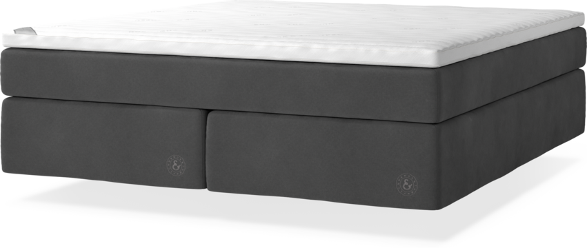 Cape Farewell Comfort - Kontinentalsäng, dubbelsäng med svävande utseende - Grå