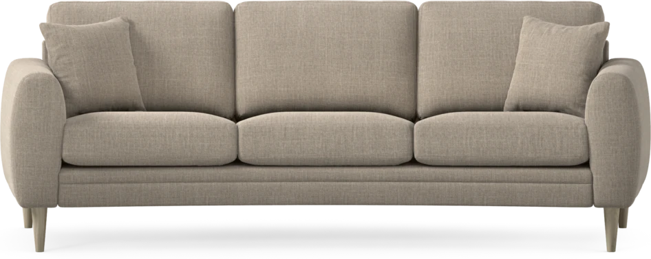 Eden - 3-sits soffa svängd - Beige