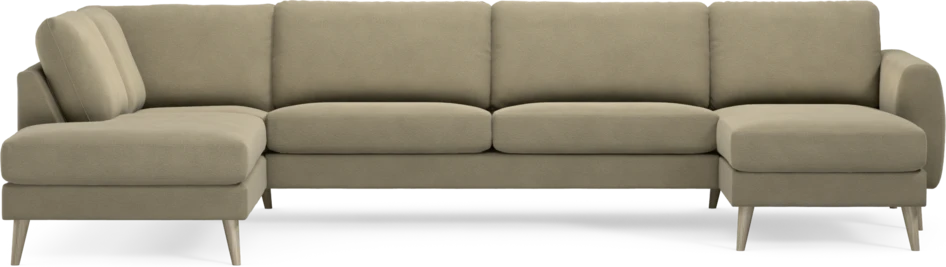 Bridge - 3-sits soffa med divan vänster och schäslong höger - Beige