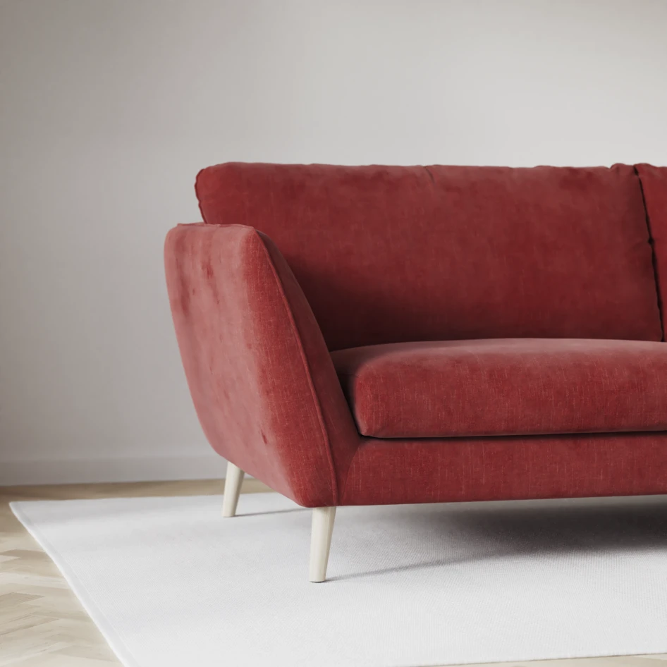 Madison Lux - Hörnsoffa med schäslong höger - Rosa